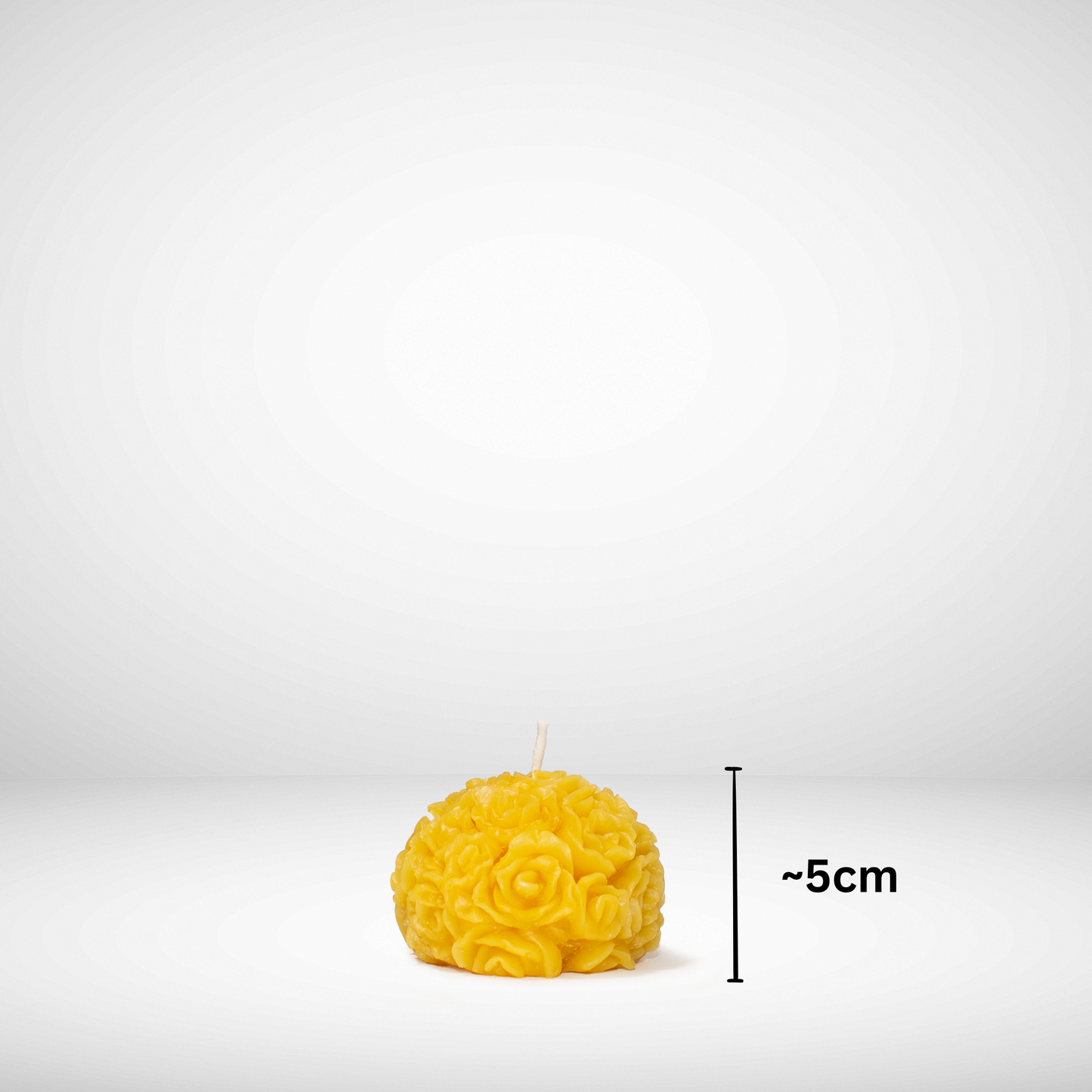 Beeswax rose ball candle