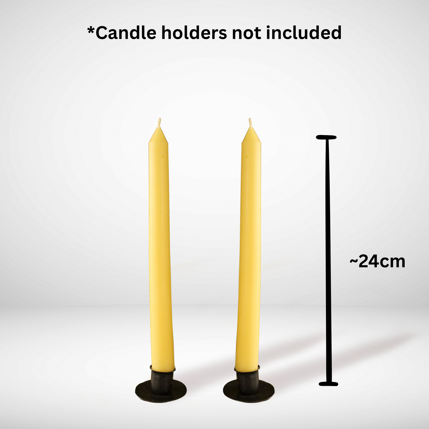 Beeswax Pillar candles with dimensions