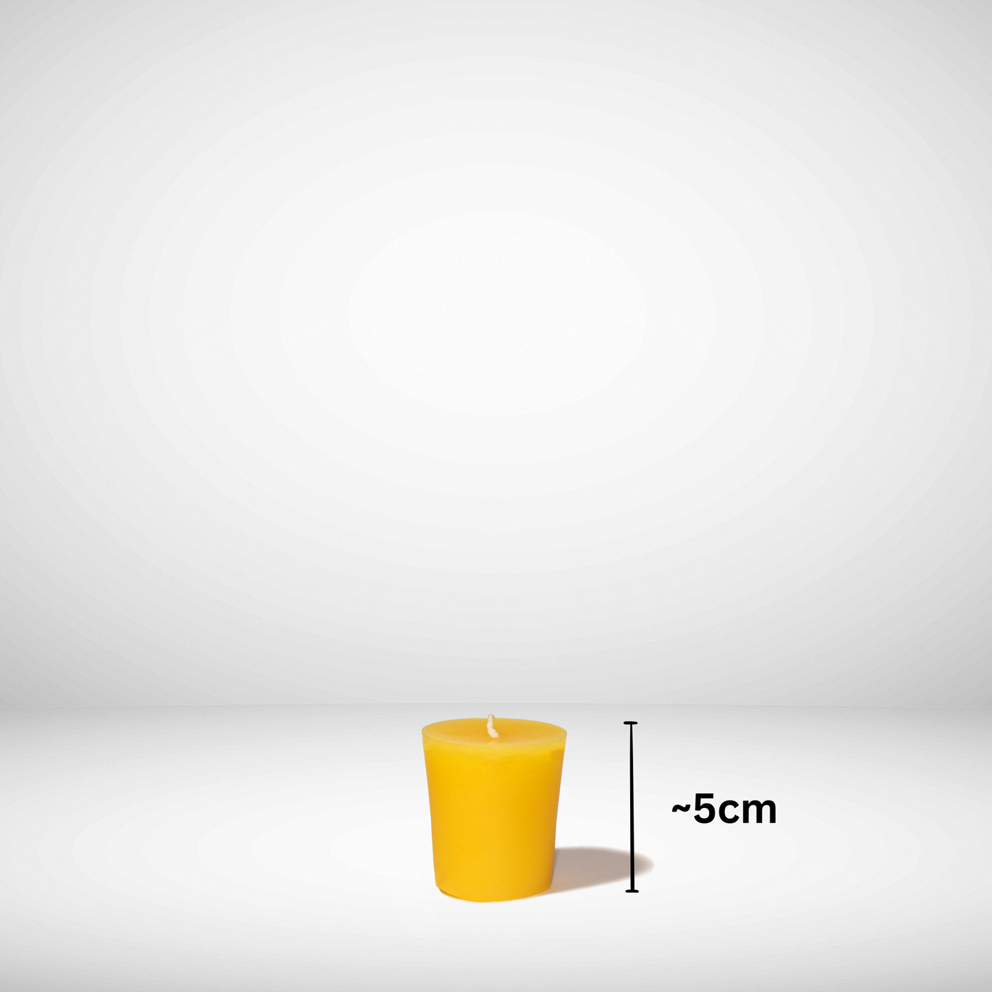 Votive beeswax Candle with dimensions