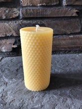 Load image into Gallery viewer, Honey Comb Pillar Beeswax Candle

