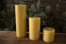 Load image into Gallery viewer, Standard Beeswax Pillar Candles
