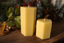 Load image into Gallery viewer, Hexagon Beeswax Pillar Candle
