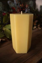 Load image into Gallery viewer, Hexagon Beeswax Pillar Candle
