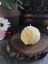 Load image into Gallery viewer, Beeswax Rose Ball Candle
