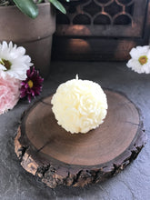 Load image into Gallery viewer, Beeswax Rose Ball Candle
