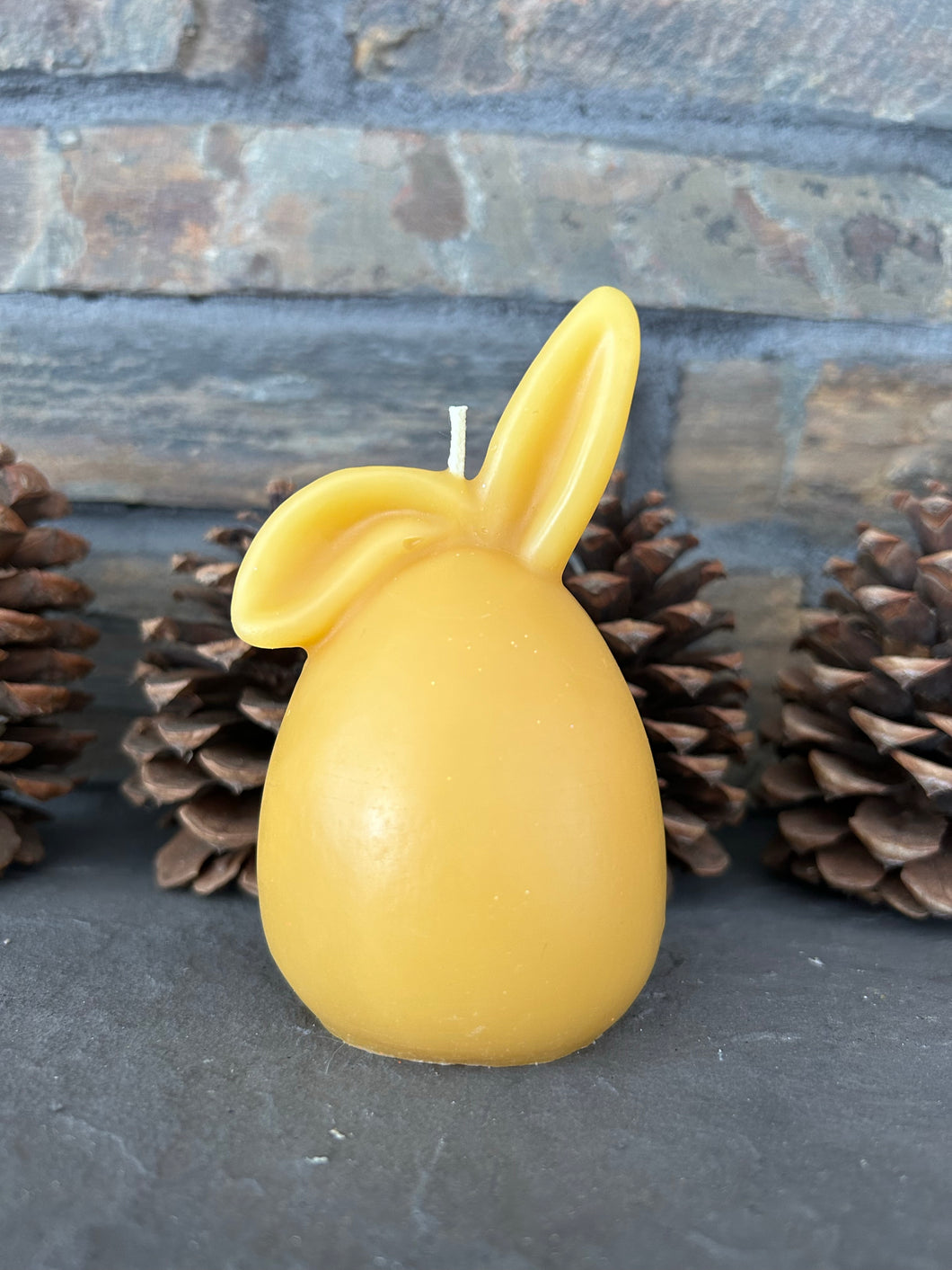 Beeswax Bunny Egg Candles